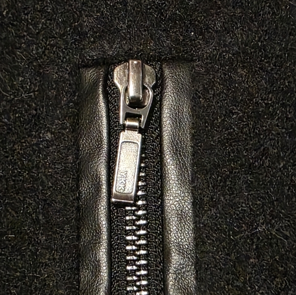 Lyse Spenard Wool Cashmere Black Asymmetrical Peacoat Women’s Small Classic A81 - Picture 4 of 11